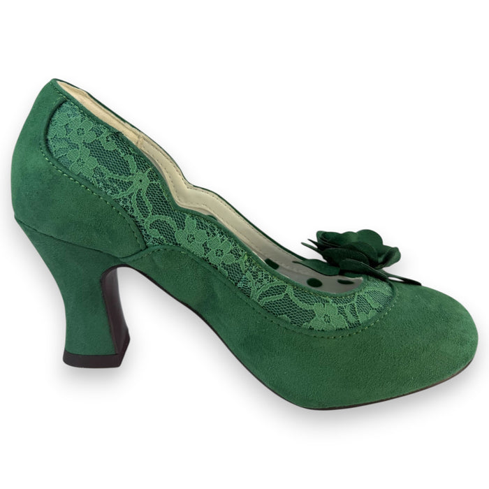 Chrissie and Matching Tirana Emerald Green