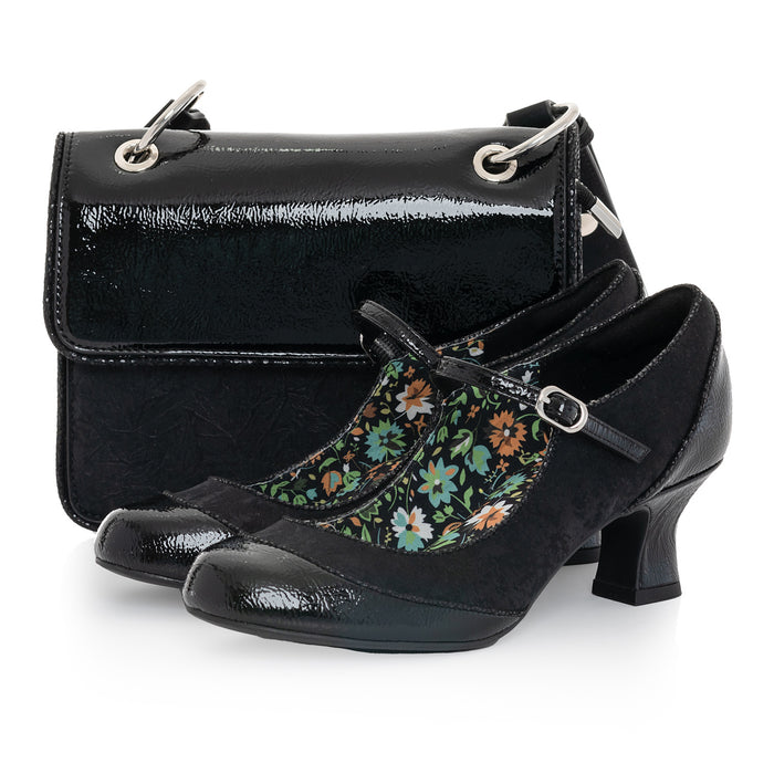 Clara and Matching Toledo Bag Black Patent