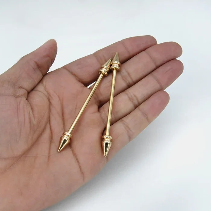 Classic Bar Metal Brooch | 70mm x 77mm