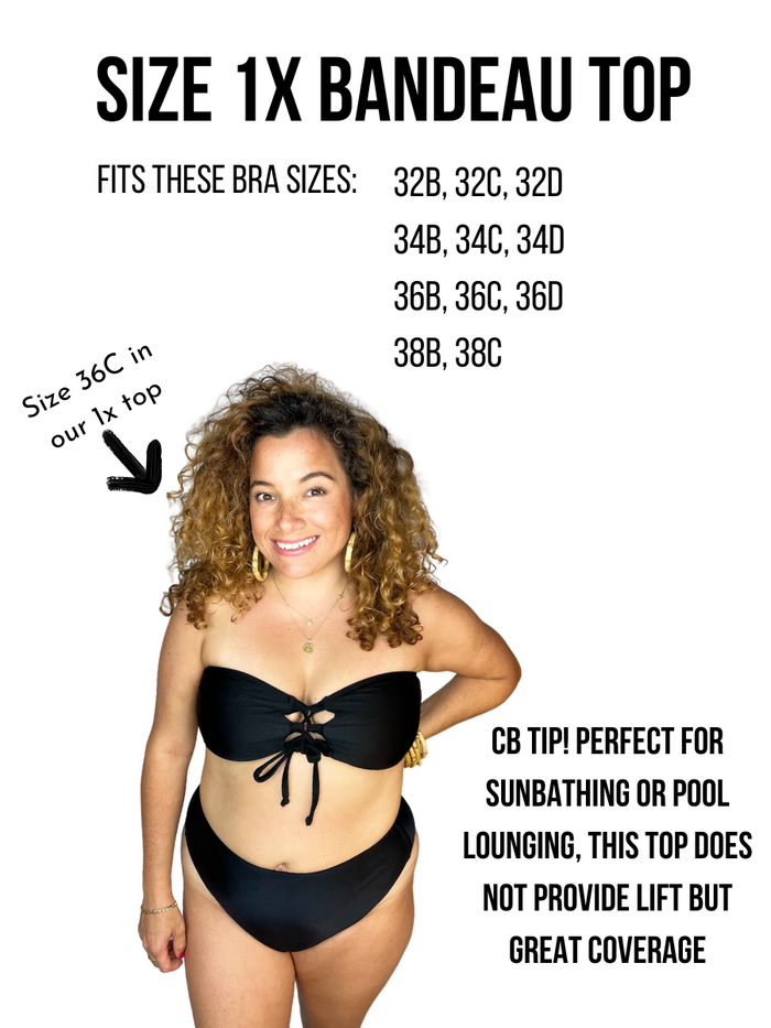 Classic Black Bandeau Bikini Top
