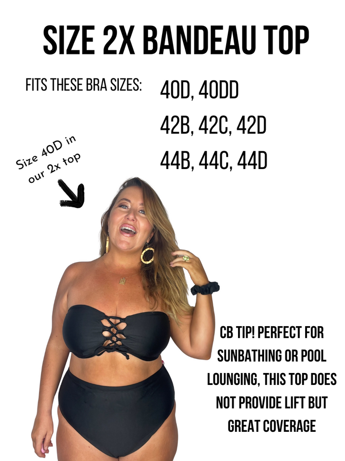 Classic Black Bandeau Bikini Top