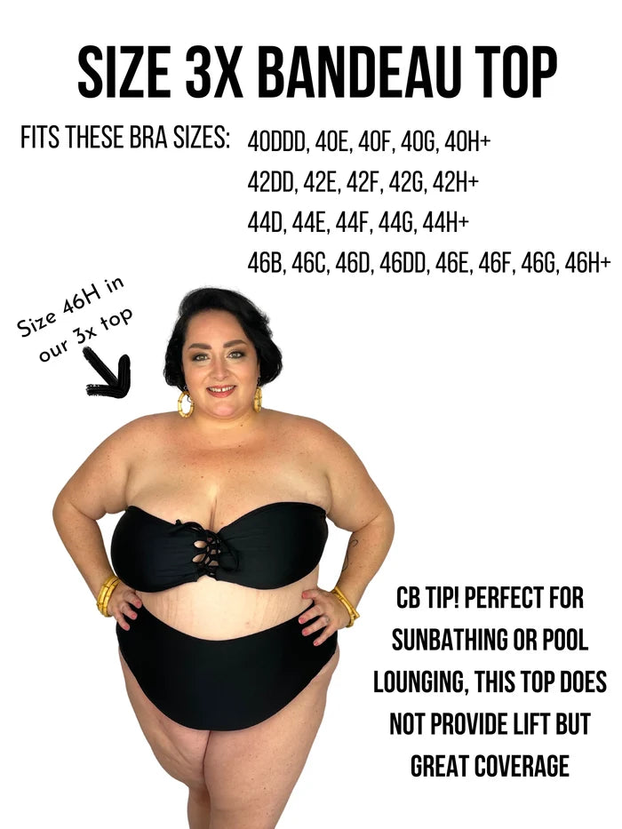 Classic Black Bandeau Bikini Top