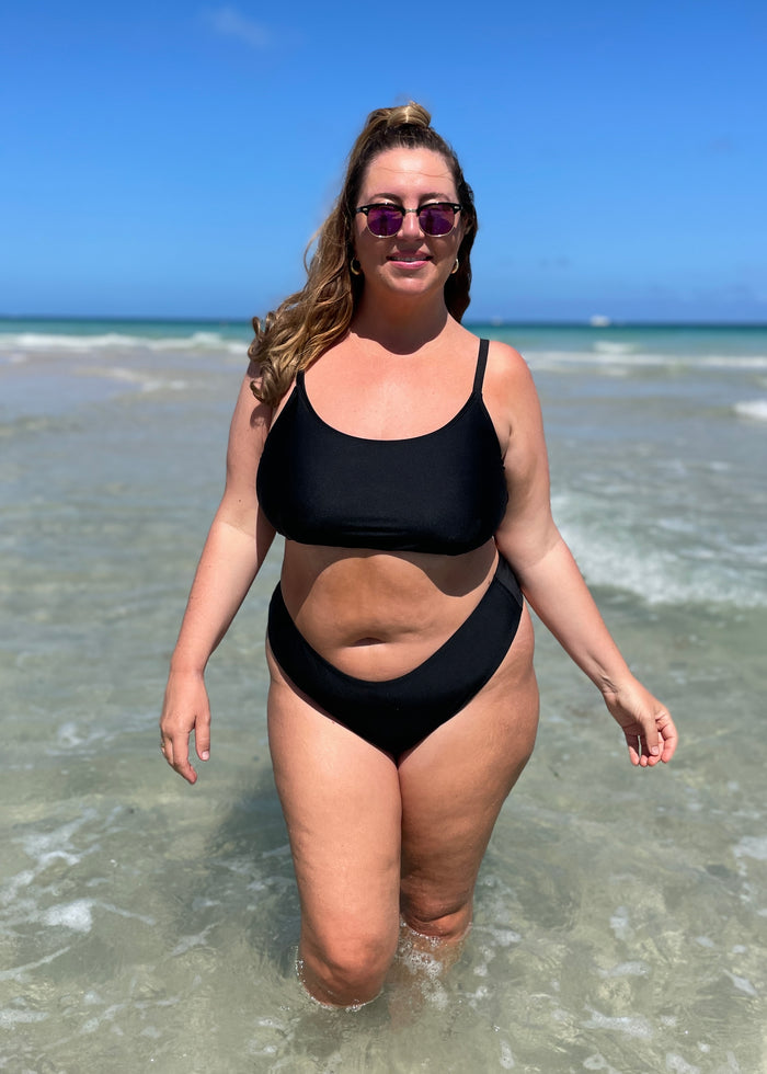 Classic Black Reversible Cheeky Bikini Bottom
