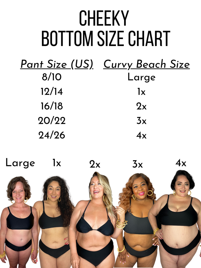 Classic Black Reversible Cheeky Bikini Bottom