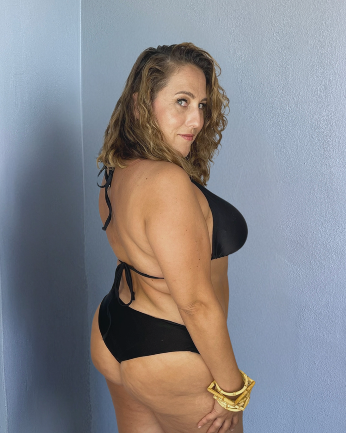 Classic Black Reversible Cheeky Bikini Bottom