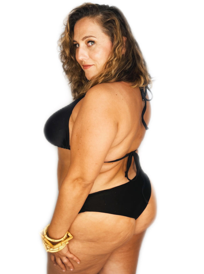 Classic Black Reversible Cheeky Bikini Bottom