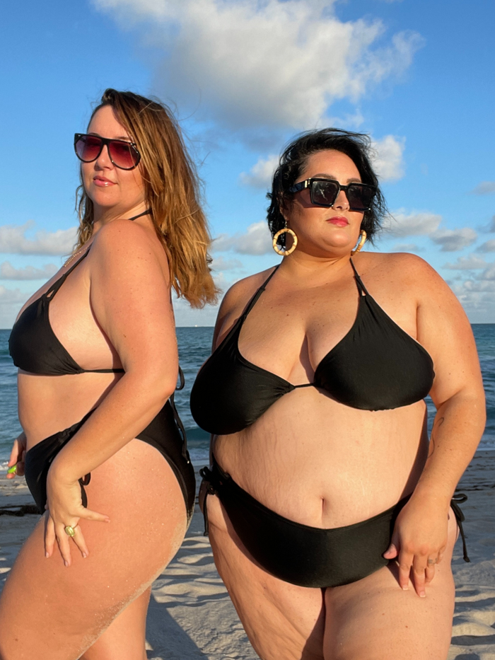 Classic Black Triangle Bikini Top
