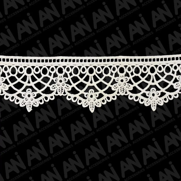 Classic ladder with Floral Brussels Sequence Lace | 2 Meter