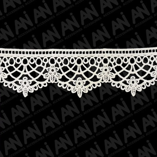 Classic ladder with Floral Brussels Sequence Lace | 2 Meter