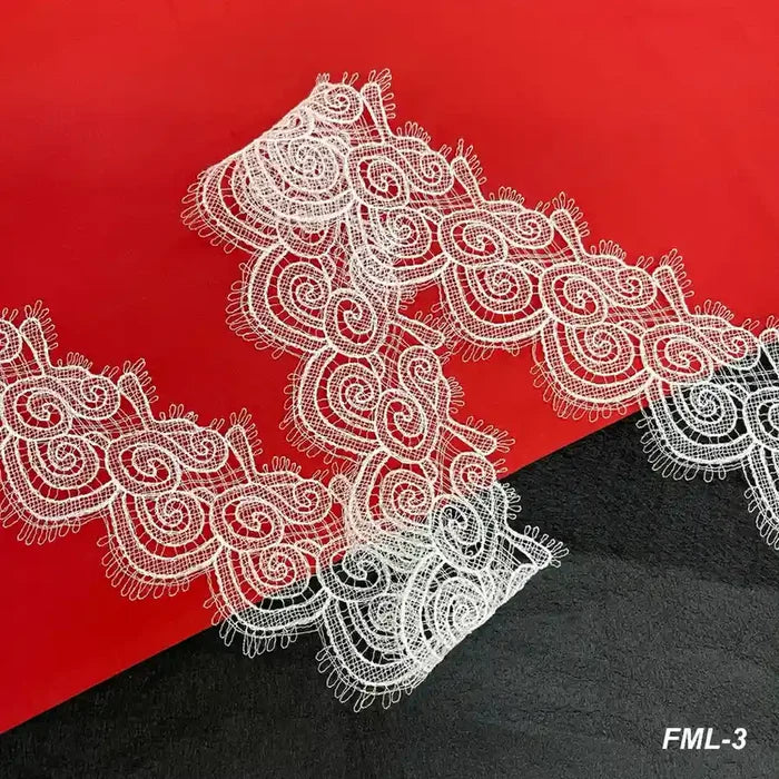 Classic Scroll Lace | Width 9.3cm (3.7 inches) 93mm | SKU-FML-3