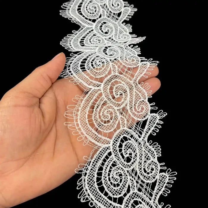 Classic Scroll Lace | Width 9.3cm (3.7 inches) 93mm | SKU-FML-3