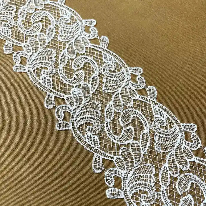 Classic Scroll Motif Lace Border | Width 8.6cm (3.4 inches) 86mm | SKU-FML-22