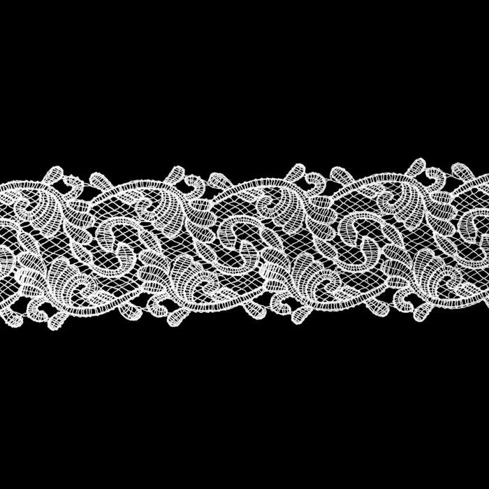 Classic Scroll Motif Lace Border | Width 8.6cm (3.4 inches) 86mm | SKU-FML-22