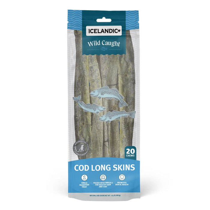 Cod Long Skins Dog Chews (20 Skin Count)