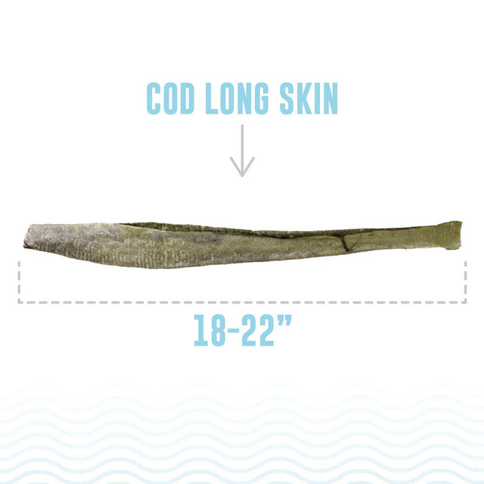 Cod Long Skins Dog Chews (20 Skin Count)
