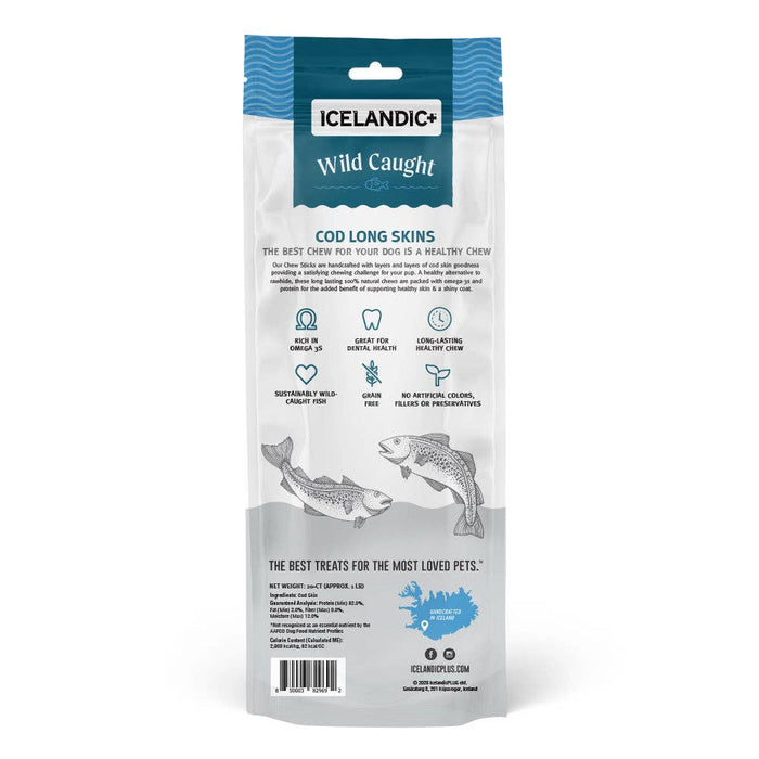 Cod Long Skins Dog Chews (20 Skin Count)