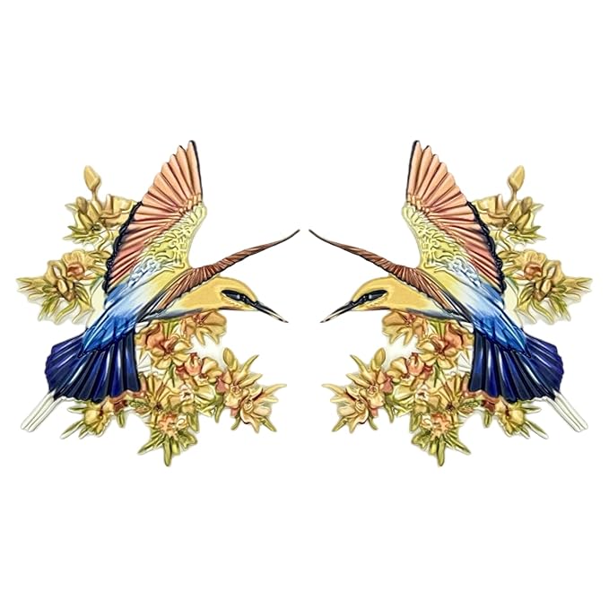 Colorful Rollerbird Heat Transfer Patch