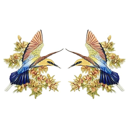 Colorful Rollerbird Heat Transfer Patch