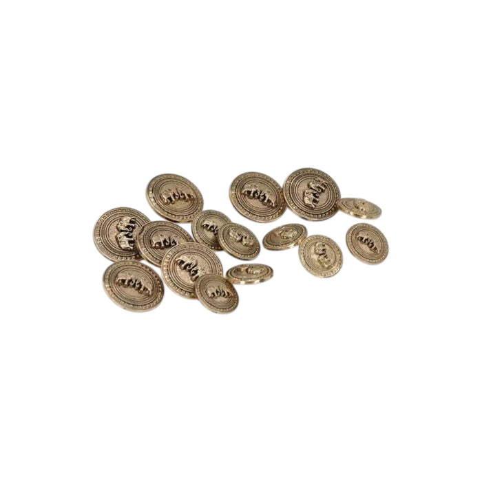 Antique gold / 18mm(28L) / 50 Buttons