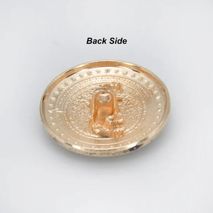 Confronted Elephant Design Metal Buttons | 18mm & 23mm