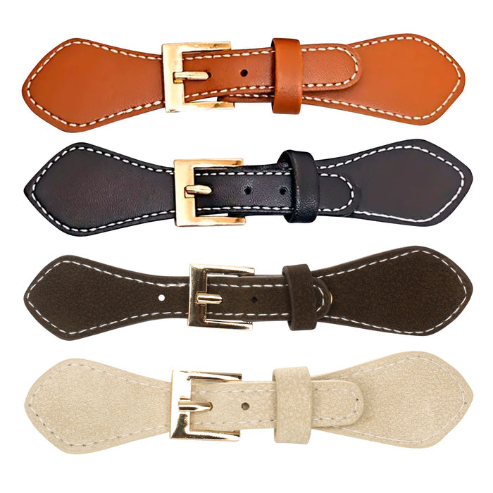 Contrast Stich Pu Prong Belt Buckle | 2 Piece