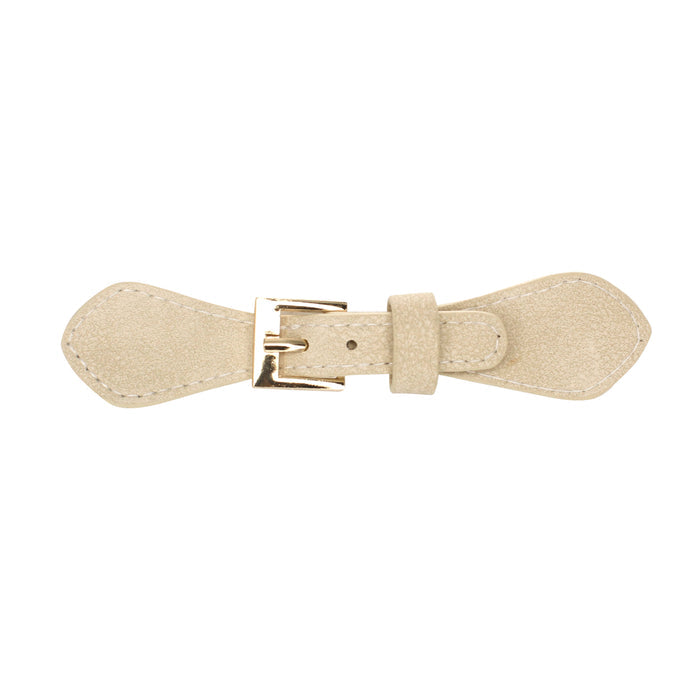 Contrast Stich Pu Prong Belt Buckle | 2 Piece
