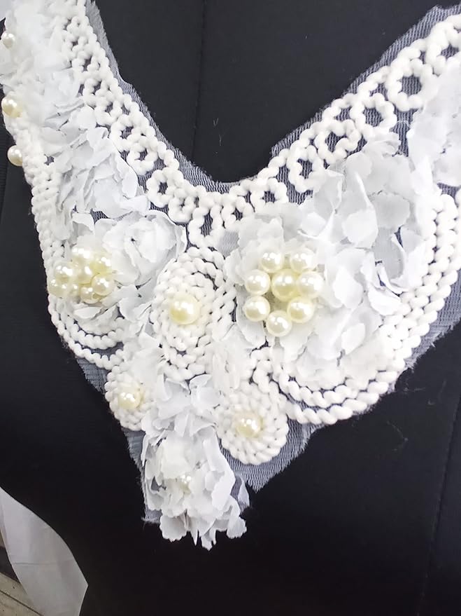 Ani Accessories floral touch cord pearl neckline adding refined charm to gowns, kurtis and festive wear