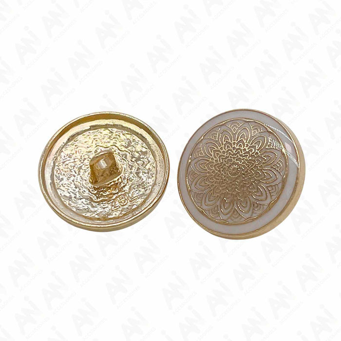Cosmic Bloom Design Metal Buttons | 18mm(28L) & 21mm(34L)