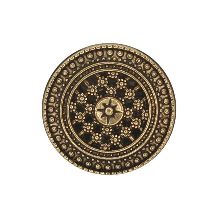 Cosmic Floral Bloom Metal Buttons | 18mm(28L) & 22mm(34L)