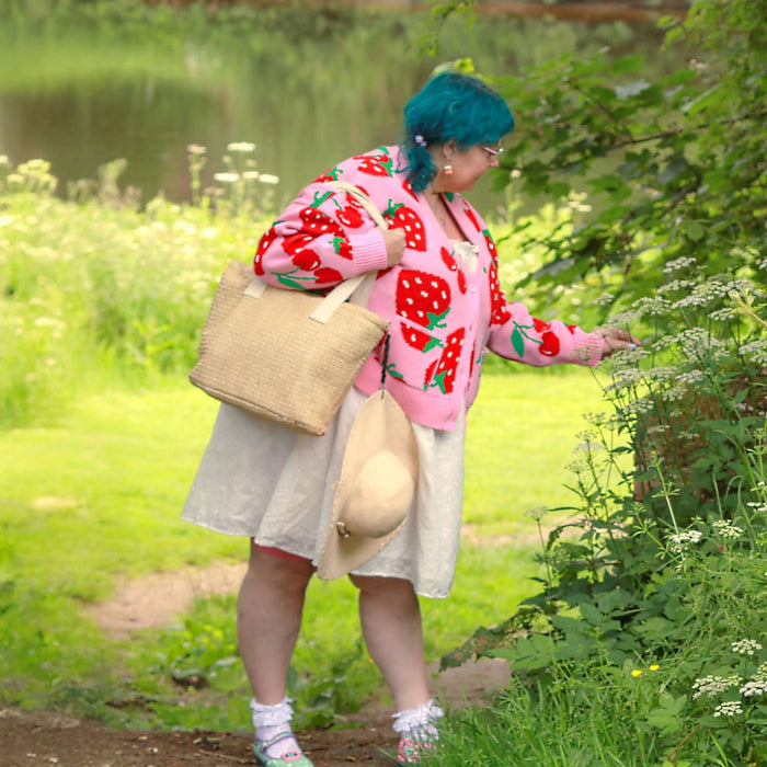 Cotton Rich Cardigan - Strawberry