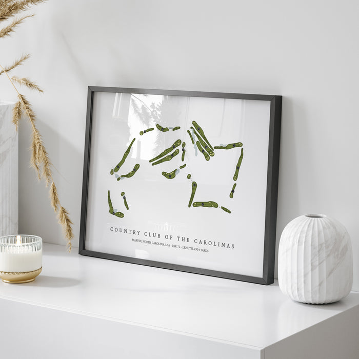 Country Club of the Carolinas | Golf Course Map | On Table