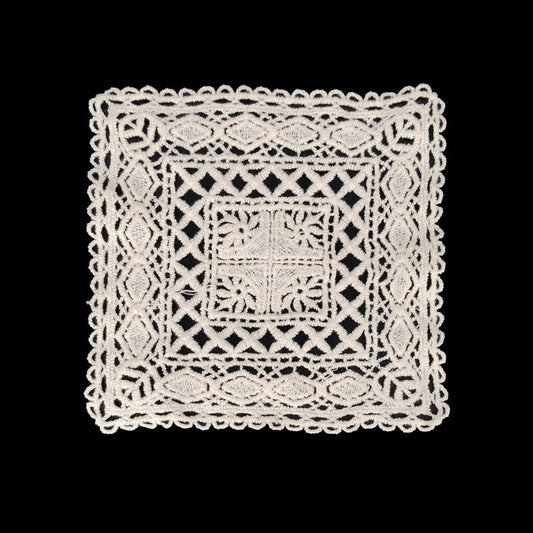 Cream-Colored Crochet Cotton Sew patch