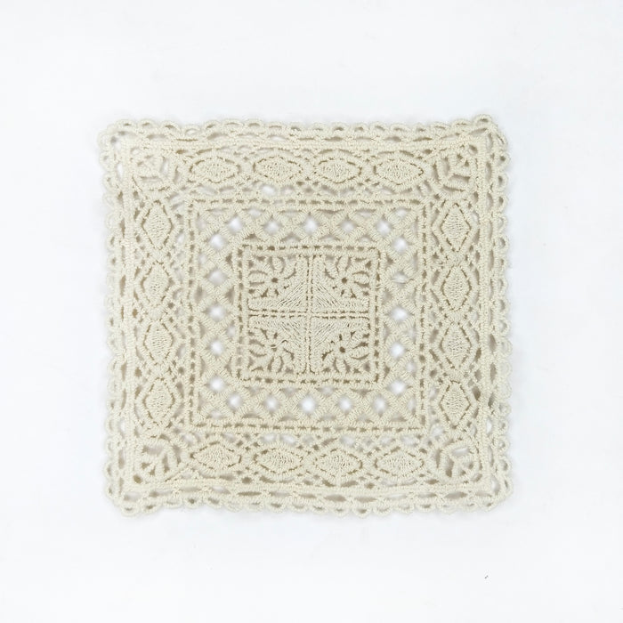 Cream-Colored Crochet Cotton Sew patch