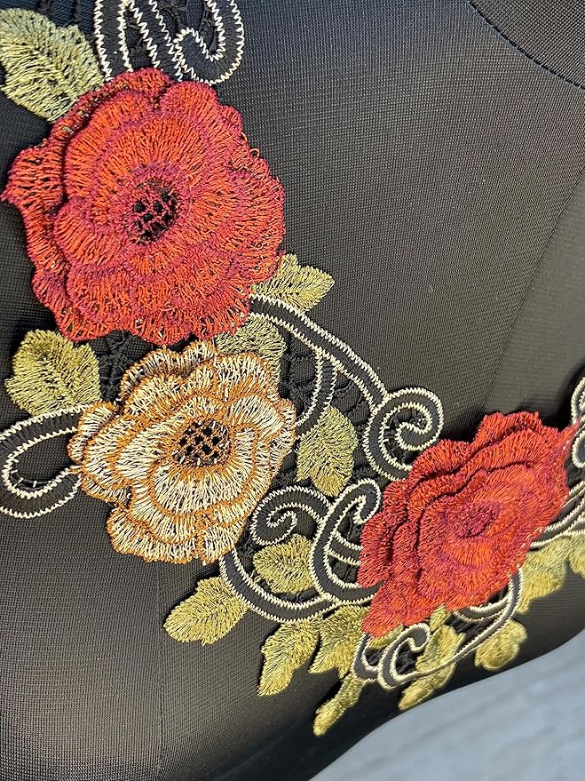 Premium flower ethnic neckline by Ani Accessories with ornate embroidery for traditional outfits