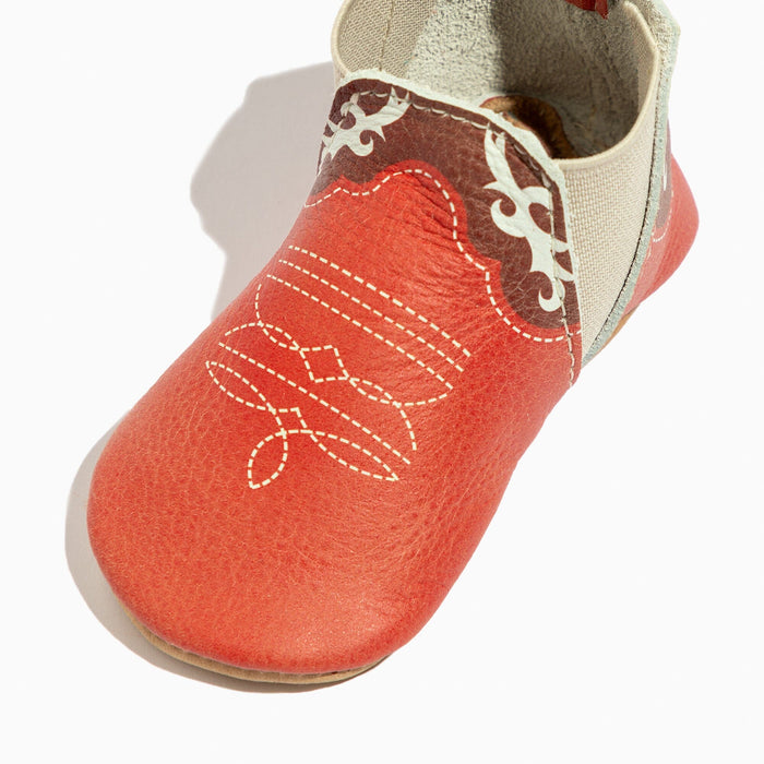 Crimson Cowboy Chelsea Boot Baby Shoe - Babies in Bloom