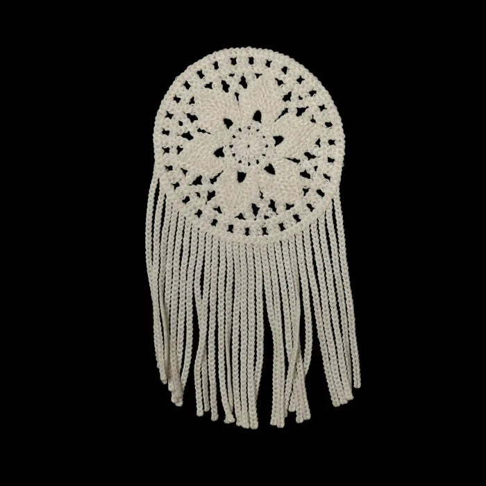 Crochet Mandala with Fringe Patch