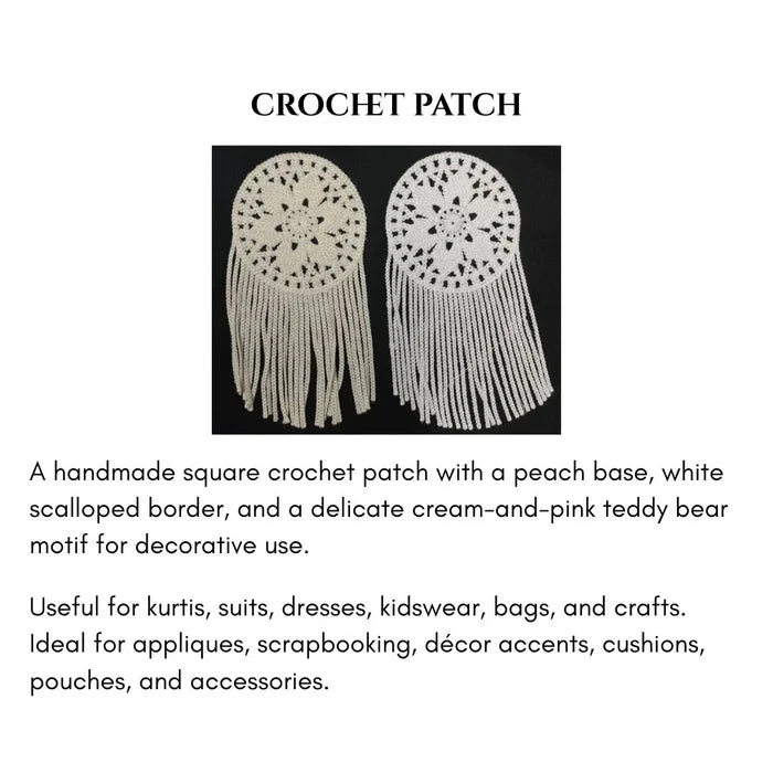 Crochet Mandala with Fringe Patch