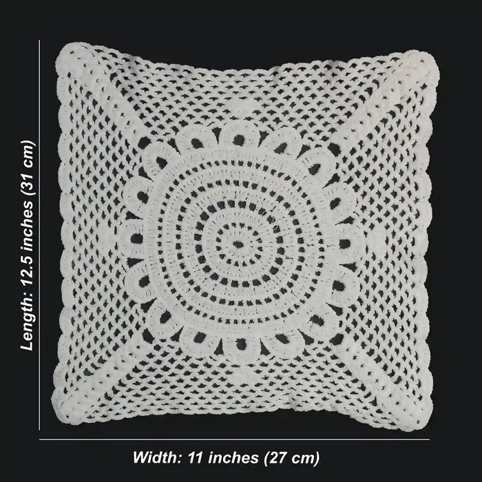 Crochet Square Cotton Sew Doily Patch