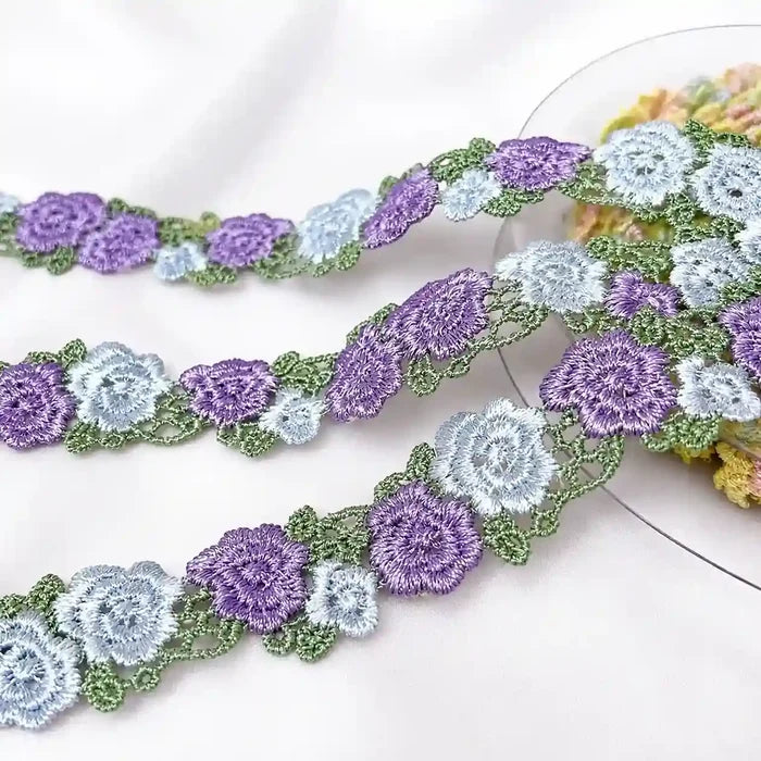 Crochet Style Floral Ribbon