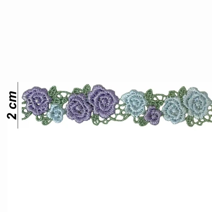 Crochet Style Floral Ribbon