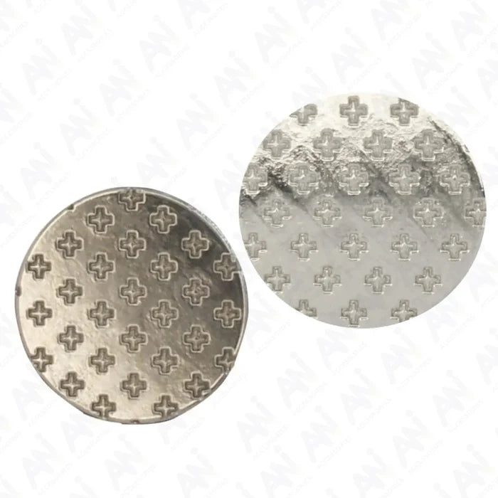 Crosshatch Metal Buttons | 18mm(28L) & 21mm(34L)
