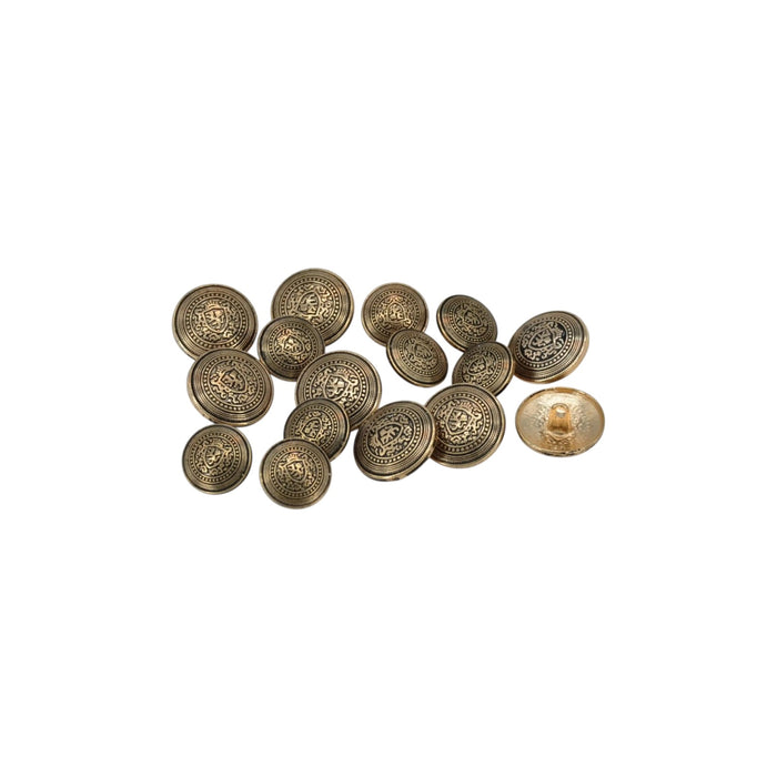 Crownshield Shank Metal Button | 18mm(28L) & 23mm(36L)