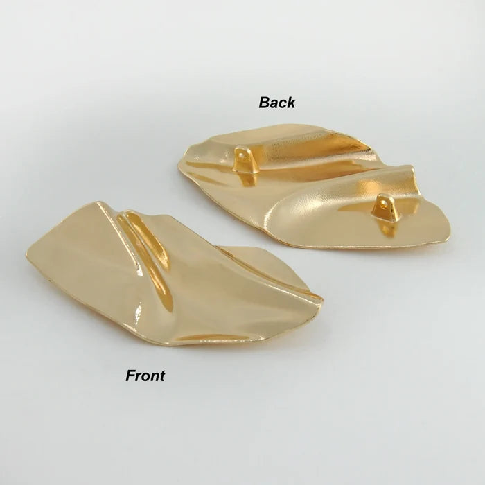 Crumpled Design Metal Buttons | 69mm