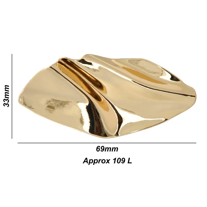Crumpled Design Metal Buttons | 69mm
