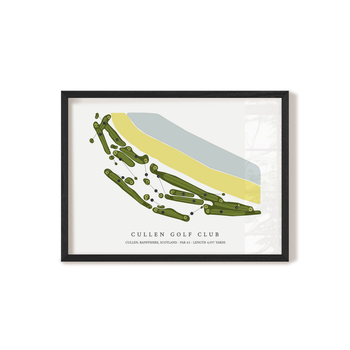 Cullen Golf Club | Golf Course Map | Black Frame