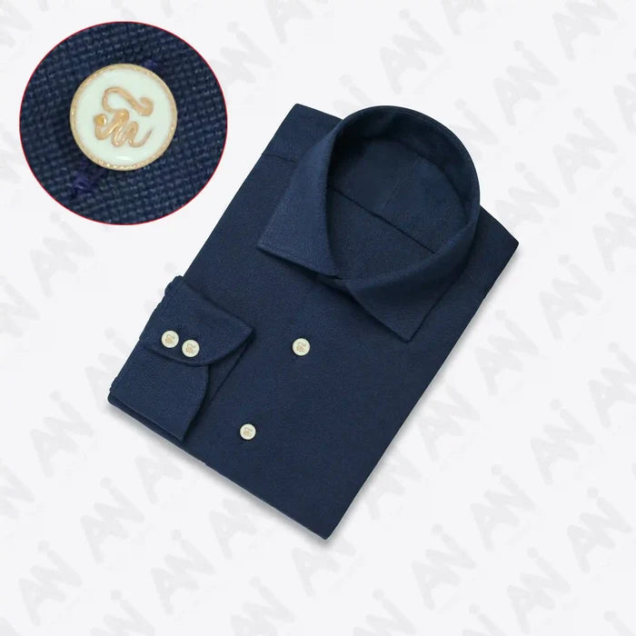 Cursive Monogram Metal Shirt Button | 10mm(17L)