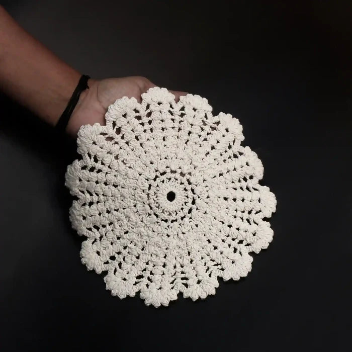Cut Work Floral Style Crochet Cotton Sew Patch