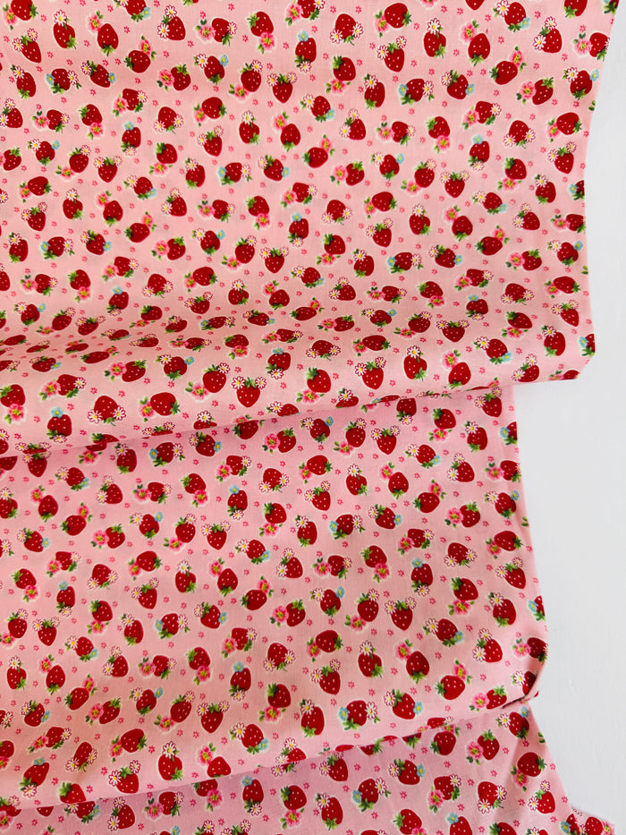Cutie Berry - Pink with Red Berry (B) - Atsuko Matsuyama - 30's Collection - Yuwa