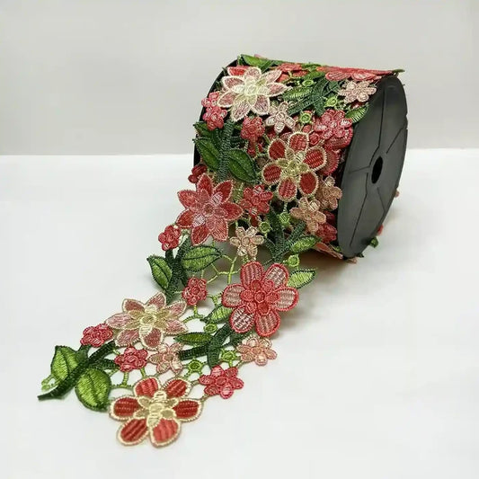 Cutwork Floral Leaf Desugn Emroidery Lace