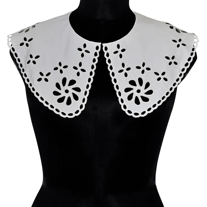 Ani Accessories cutwork Peterpan collar with intricate embroidery for dresses blouses and DIY sewing